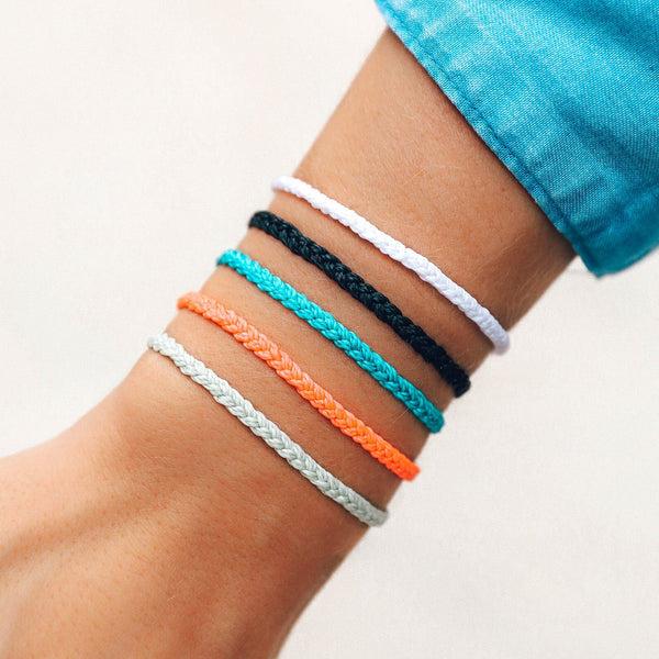 Pura Vida Solid Mini Braided Bracelet