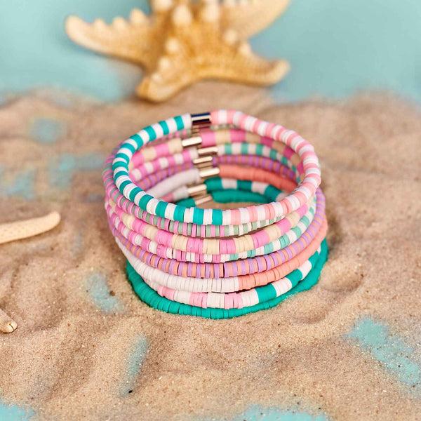 Pura Vida Spring Break Stretch Bracelet Set Of 8