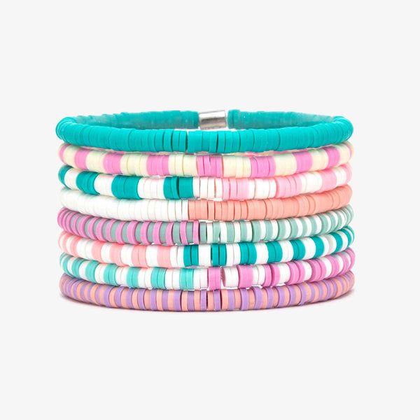 pura vida Spring Break Stretch Bracelet Set of 8