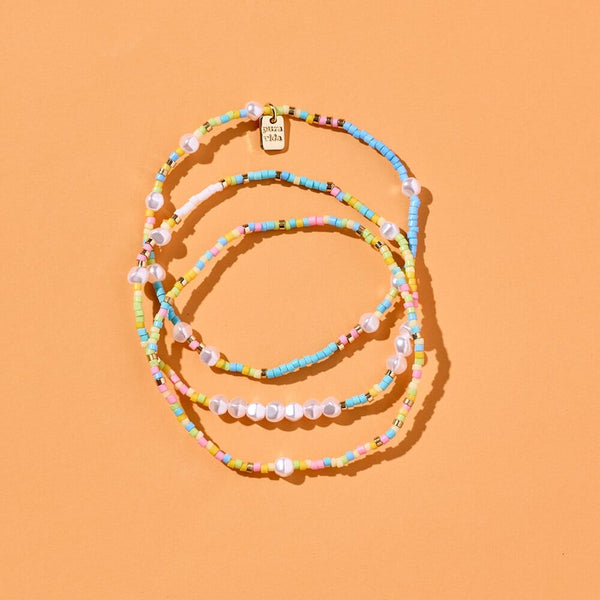 Pura Vida Stage Lights Stretch Bracelet 3 Pack