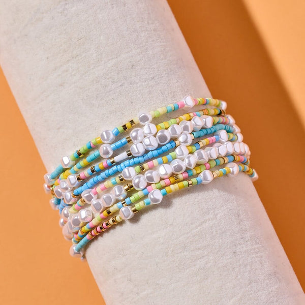 Pura Vida Stage Lights Stretch Bracelet 8 Pack