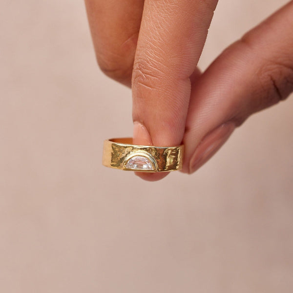 Pura Vida Stone Cigar Band Ring