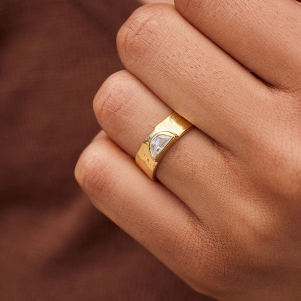 Pura Vida Stone Cigar Band Ring