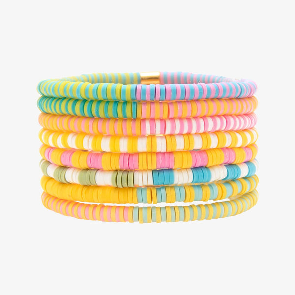 pura vida Sunset Beach Stretch Bracelet Set of 8