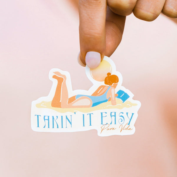 Pura Vida Takin' It Easy Sticker