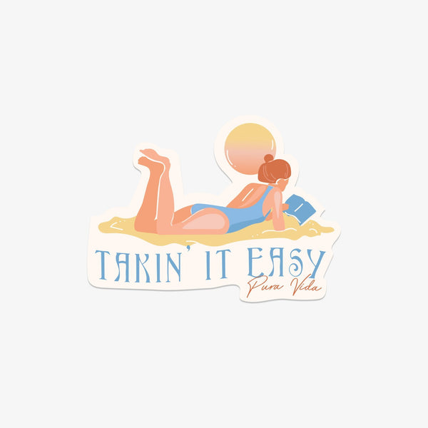 pura vida Takin' it Easy Sticker