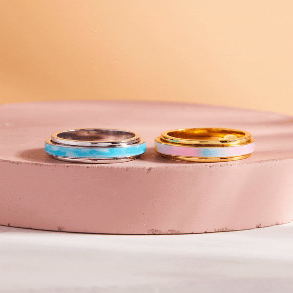 Pura Vida Tie-Dye Fidget Ring