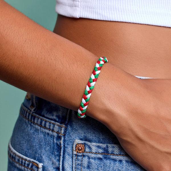 Pura Vida Under The Mistletoe Braided Bracelet