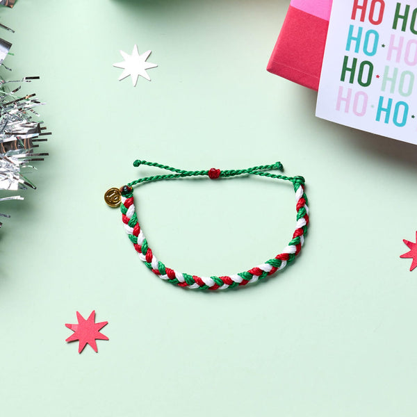 Pura Vida Under The Mistletoe Braided Bracelet