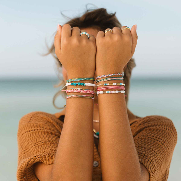 Pura Vida Undertow Enamel Bead Charm Bracelet