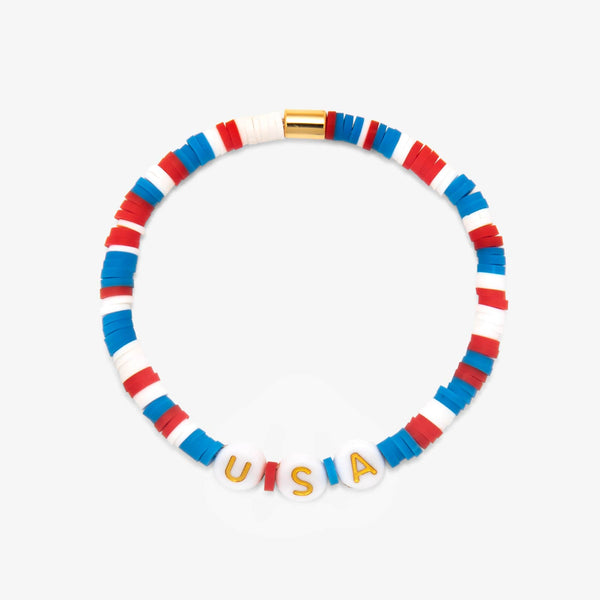 pura vida USA Disc Stretch Bracelet