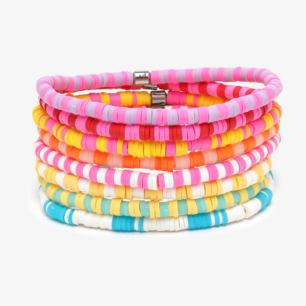 pura vida Vacation Vibes Stretch Bracelet Set of 8