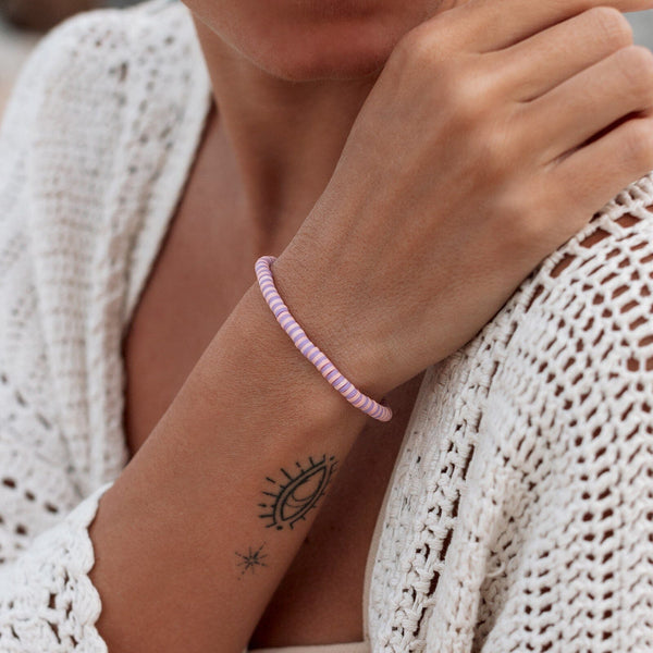 Pura Vida Violet Sunrise Seascape Stretch Bracelet