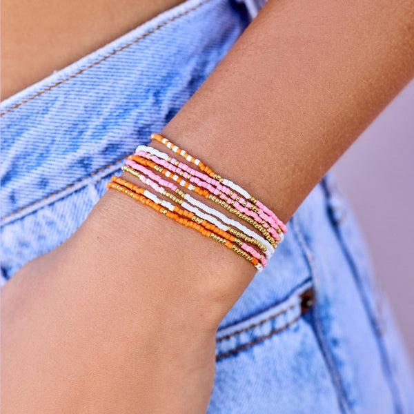 Pura Vida Warm Breeze Stretch Bracelet Set Of 8