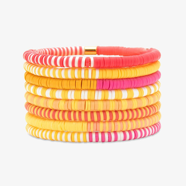 pura vida Warm Breeze Stretch Bracelet Set of 8