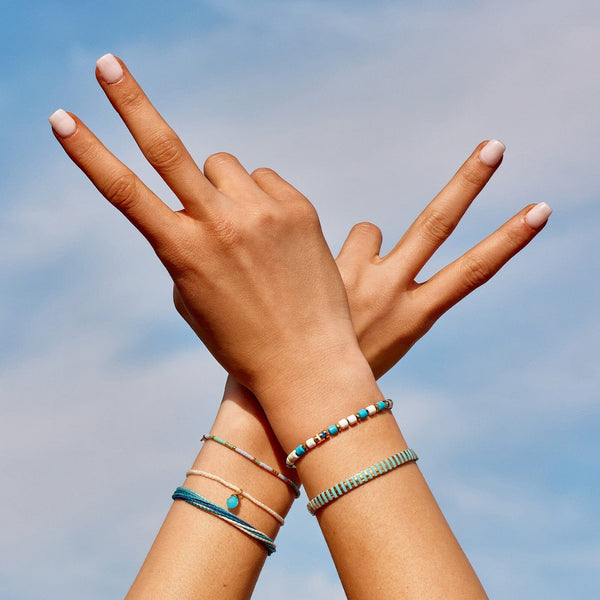 Pura Vida Water Drop Charm Bracelet