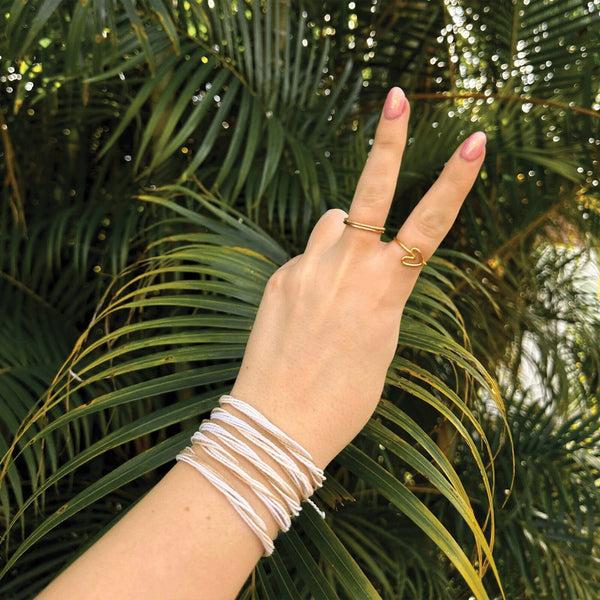 Pura Vida White Sands Friendship 10 Pack