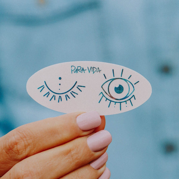 Pura Vida Wink Sticker