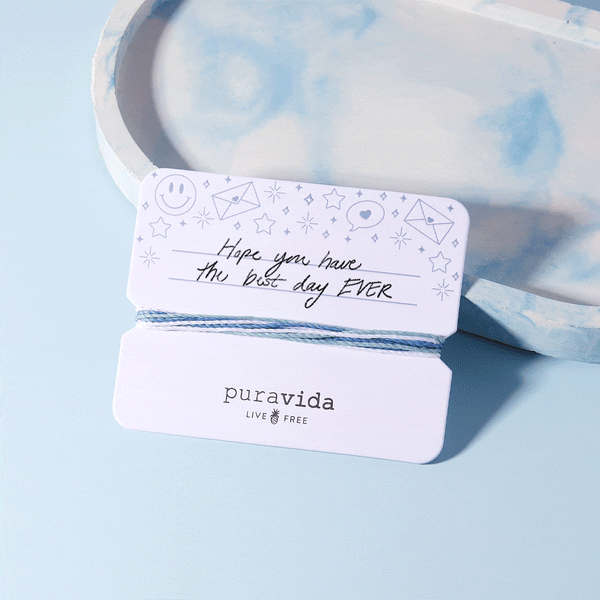 Pura Vida Write Your Own Bracelet Card