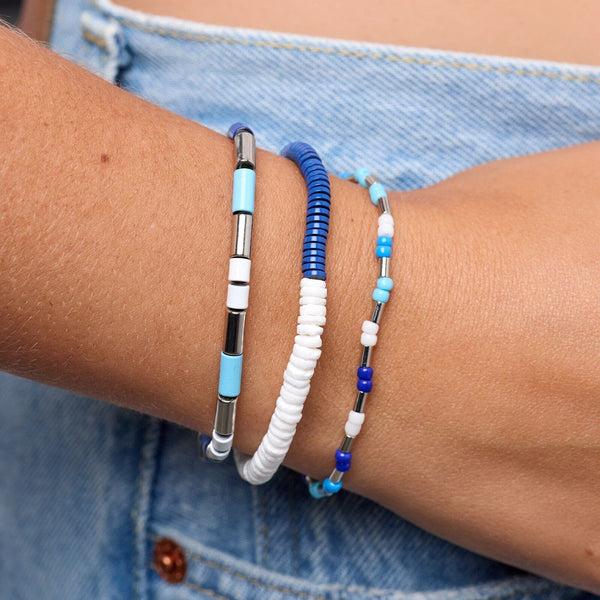 Pura Vida Shark Week Bead Stretch Bracelet Set Of 3