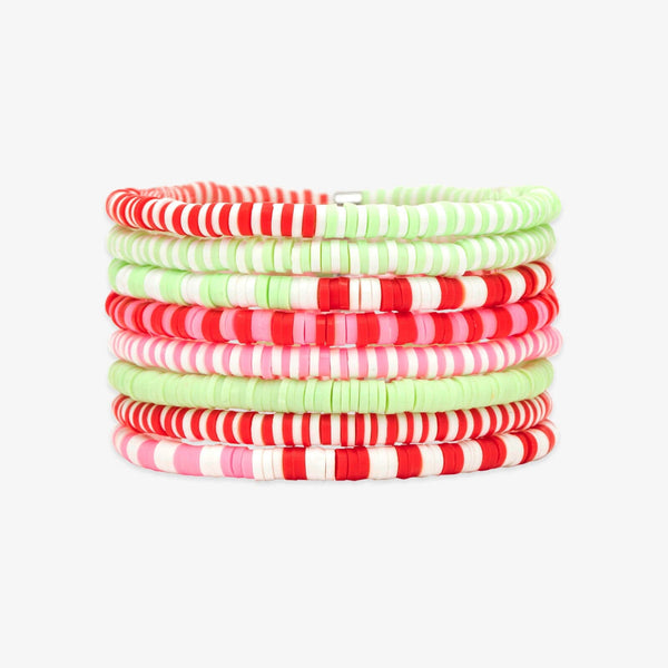 pura vida Strawberry Fields Stretch Bracelet Set of 8