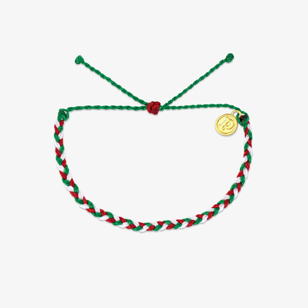 pura vida Under the Mistletoe Mini Braided Bracelet