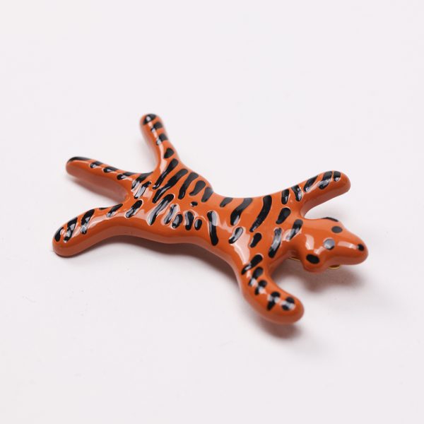 Puraai BARRETTE TIGER Tiger Barrette Orange And Black