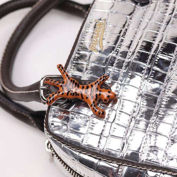 Puraai BARRETTE TIGER Tiger Barrette Orange And Black