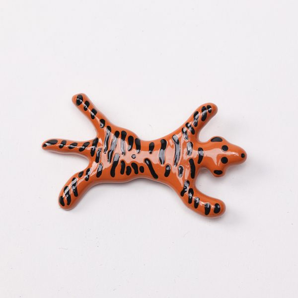 puraai BARRETTE TIGER Tiger barrette orange and black