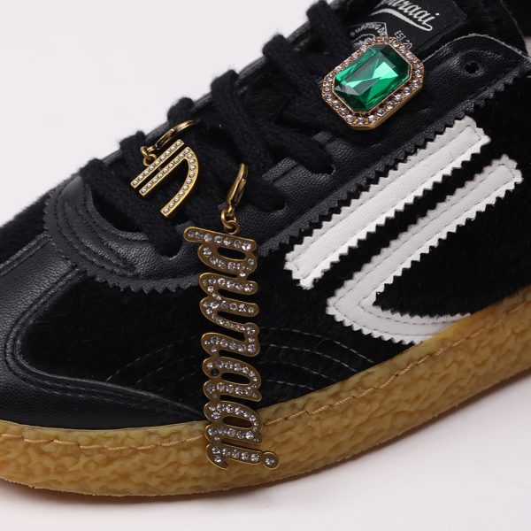 Puraai CHARM PURAAI STONES “PURAAI” Charm Old Gold With Diamond Stones