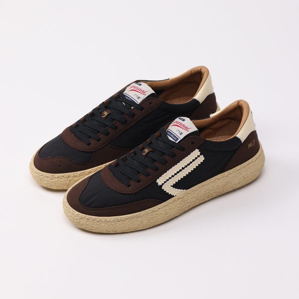 Puraai FUDGE Nylon Black Microsuede Brown Logo And Detail Cream.Outsole Vanilla And Lace BlackFUDGE