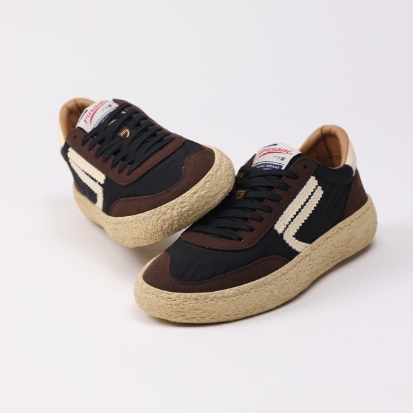 Puraai FUDGE Nylon Black Microsuede Brown Logo And Detail Cream.Outsole Vanilla And Lace BlackFUDGE