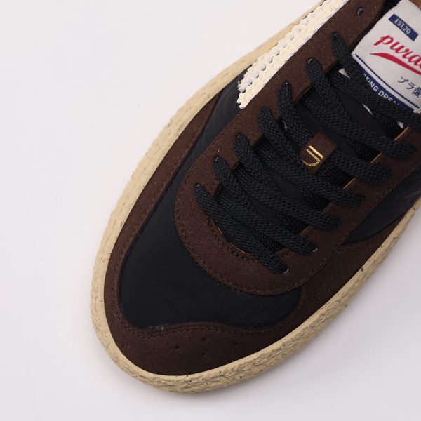 Puraai FUDGE Nylon Black Microsuede Brown Logo And Detail Cream.Outsole Vanilla And Lace BlackFUDGE
