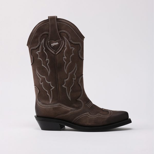 puraai HANNOVER Vegan microsuede leather green with embroidery outsole blackHANNOVER