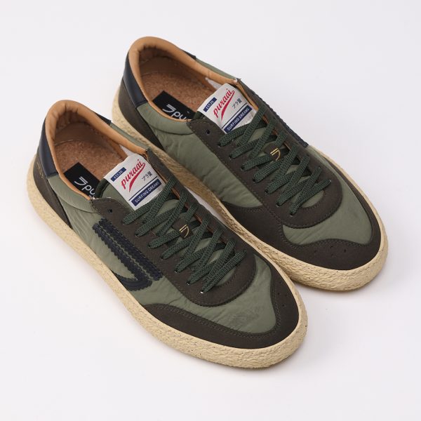 Puraai MAYWAY Nylon Green Microsuede Green Logo And Detail Black.Outsole Vanilla And Lace Black.MAYWAY