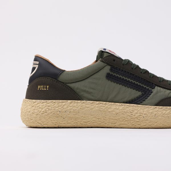 Puraai MAYWAY Nylon Green Microsuede Green Logo And Detail Black.Outsole Vanilla And Lace Black.MAYWAY