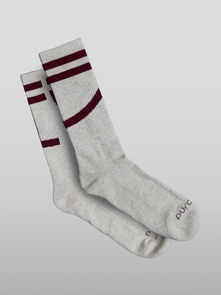 puraai Organic cotton red socks made in Italy CUORICINO SPORT