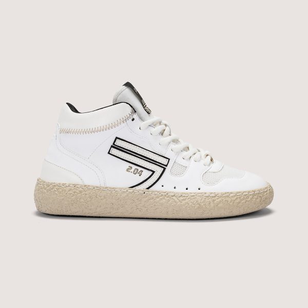 Puraai White Black Mid Vegan Sneakers GALASSIA