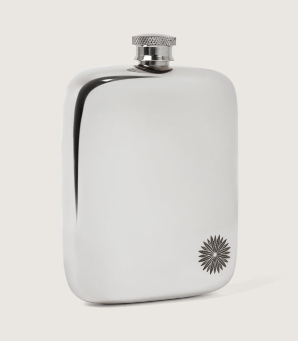 purdey 6 oz Pewter Hip Flask With Sporter Engraving