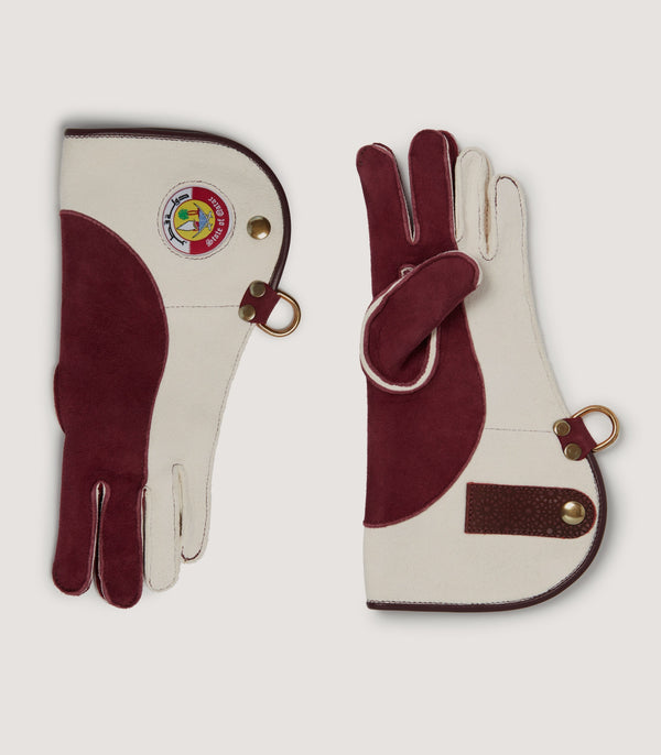 purdey Children Falconry Glove Limited Edit 8 Qatar Badge In Multi