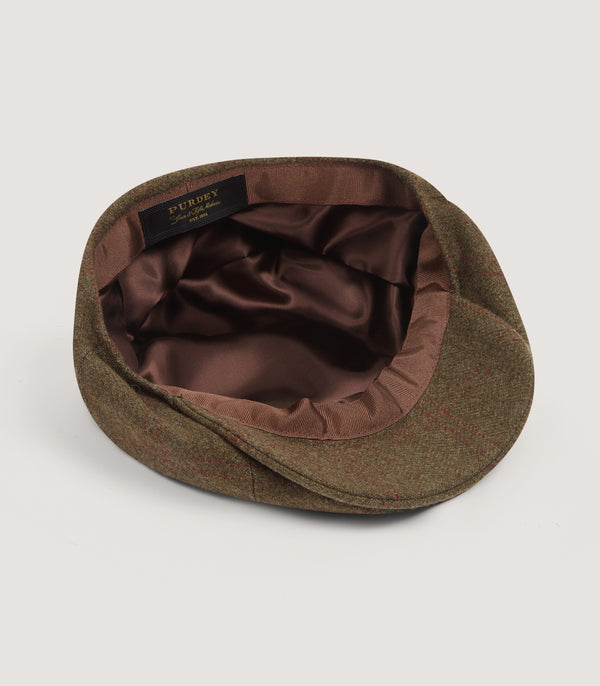 Purdey Dalby Cashmere Tweed Bakerboy Cap In Legerwood