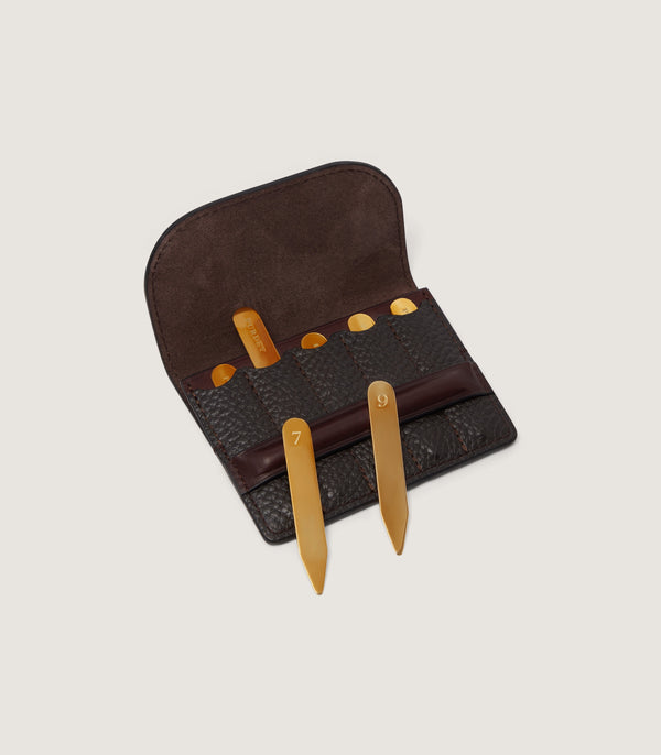 Purdey Featherburst Card Position Finder In Dark Brown