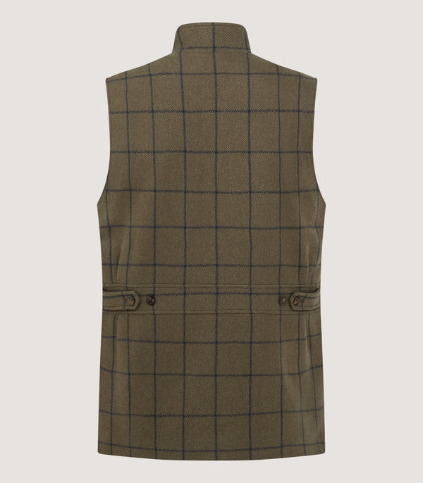 Purdey Men's Cashmere Tweed High Collar Sporting Vest In Rannoch
