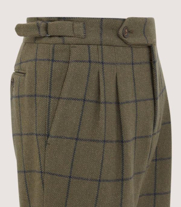 Purdey Men's Cashmere Tweed Two Pleat Breek With Storm Cuff In Rannoch