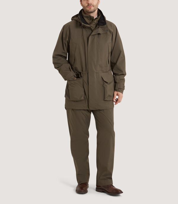 Purdey Men's Cromwell Lightweight Packable Coat In Drab