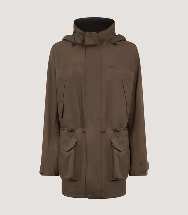 purdey Men's Cromwell Lightweight Packable Coat in Drab