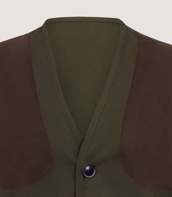 Purdey Men's Dawson Lightweight Shooting Vest In Dark Green