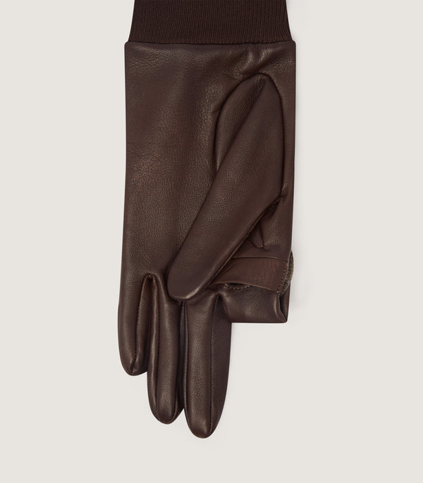 Purdey Men's Hairsheep Leather Sporting Gloves Left Handed In Brown