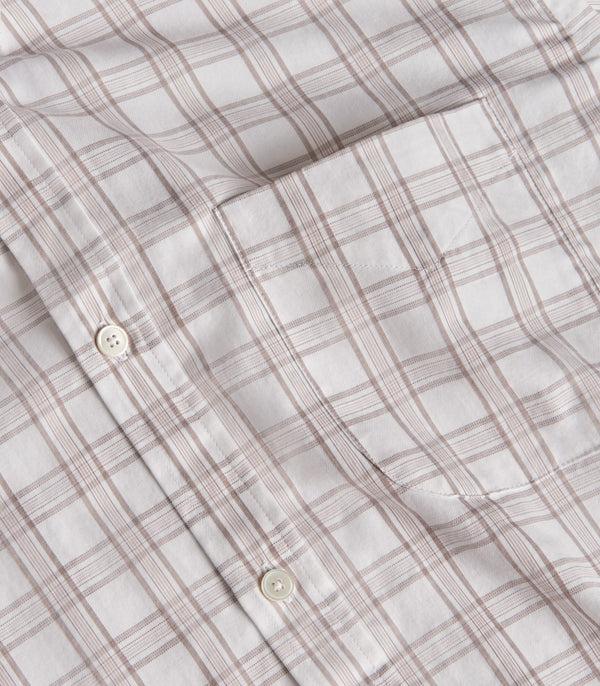 Purdey Men's Light Cotton Check Button Down Shirt In Taupe