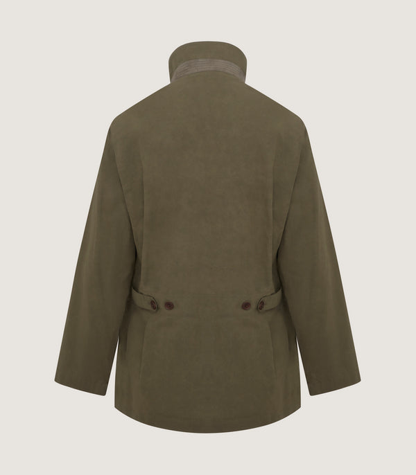 Purdey Men's Lightweight Dry Wax Field Coat In Olive